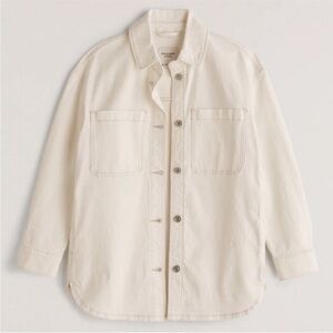 Abercrombie cream denim shirt